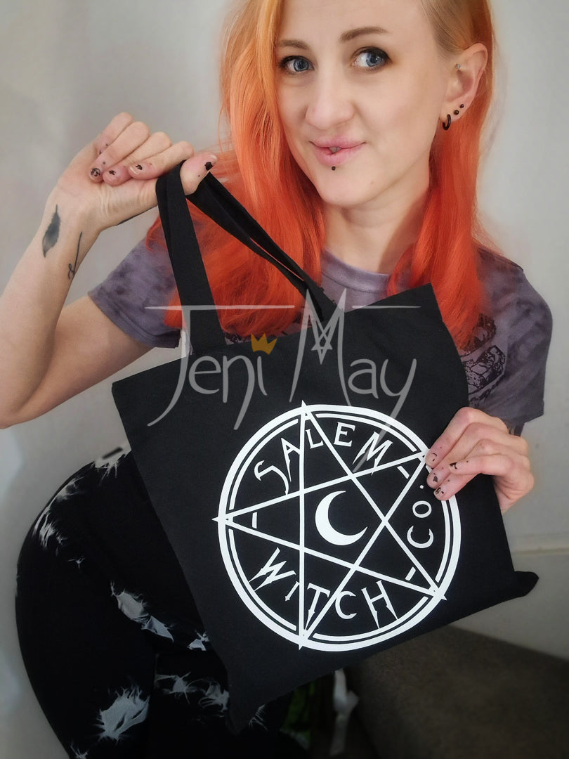 Salem Witch Co Tote Shopper Cotton canvas bag