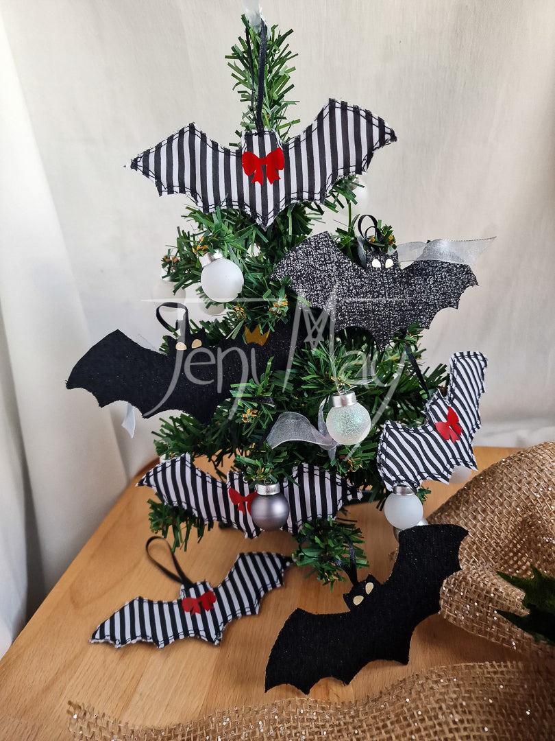 Bat Christmas Tree Decorations Hanging Ornaments