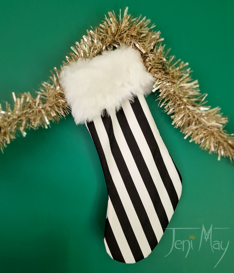 Striped Christmas Stocking alternative gift
