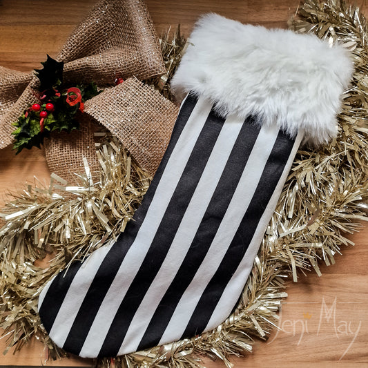 Striped Christmas Stocking alternative gift