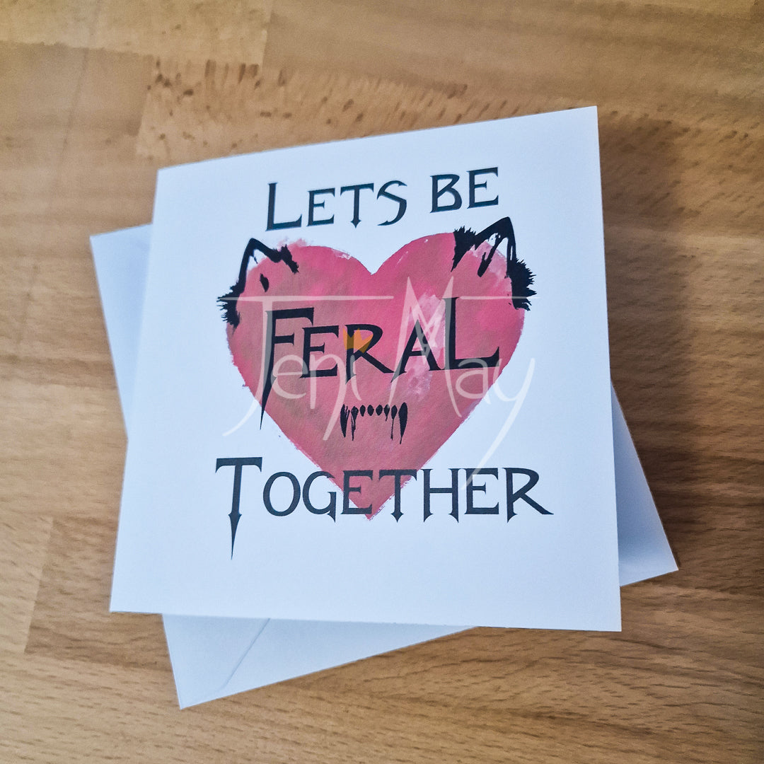 Feral Valentine's Day Card