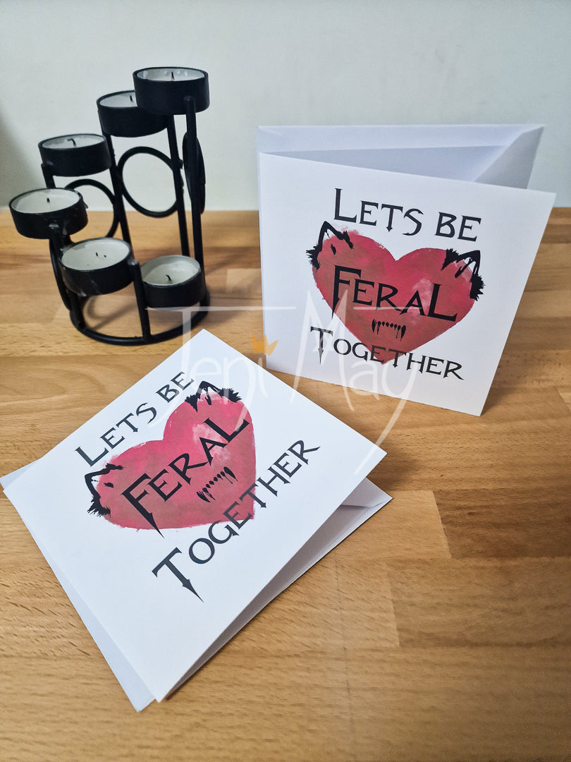 Feral Valentine's Day Card
